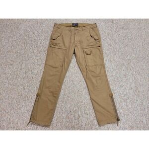 Vintage Abercrombie Fitch Pants Men 36x32 Brown Rustin Slim Cargo Utility Rugged